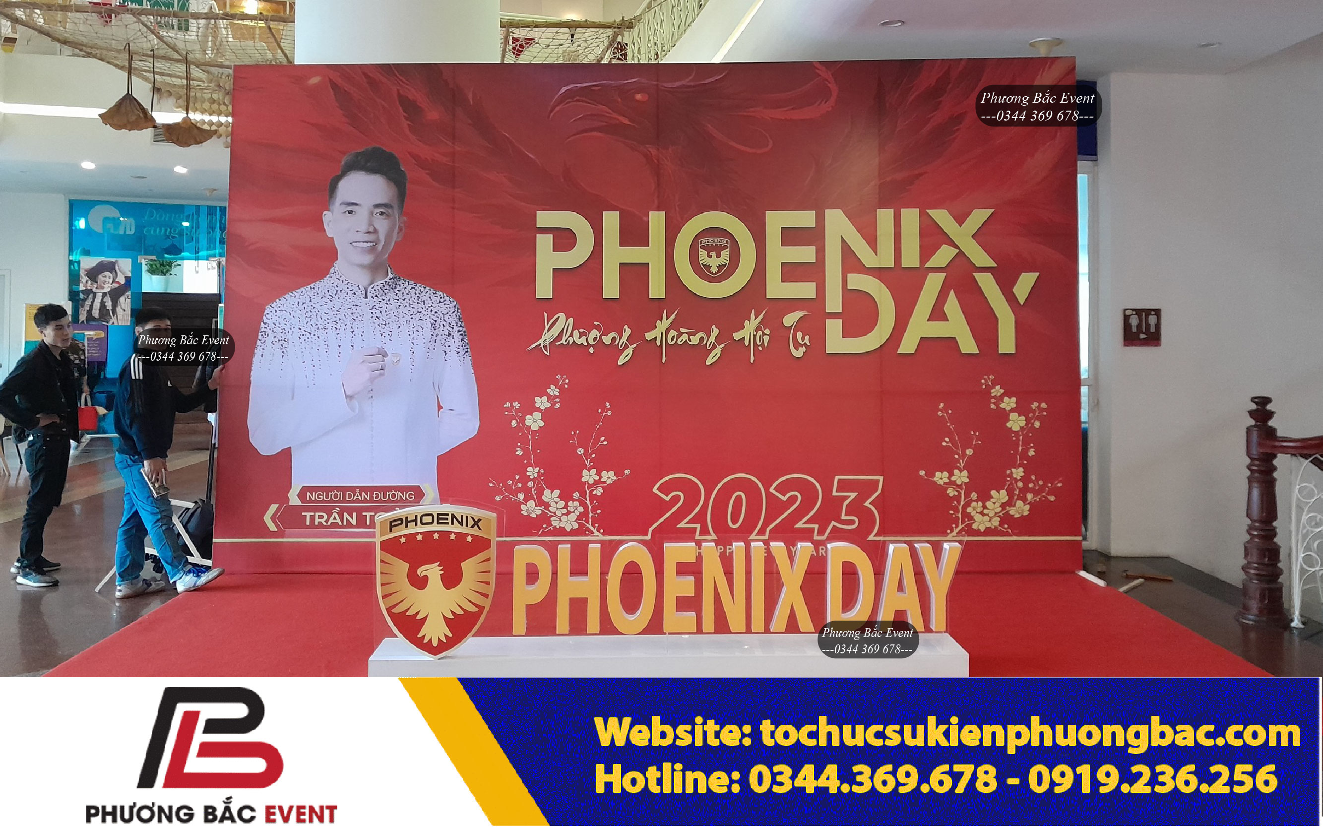 backdrop chụp ảnh sự kiện tại Thụy Khuê Tây Hồ