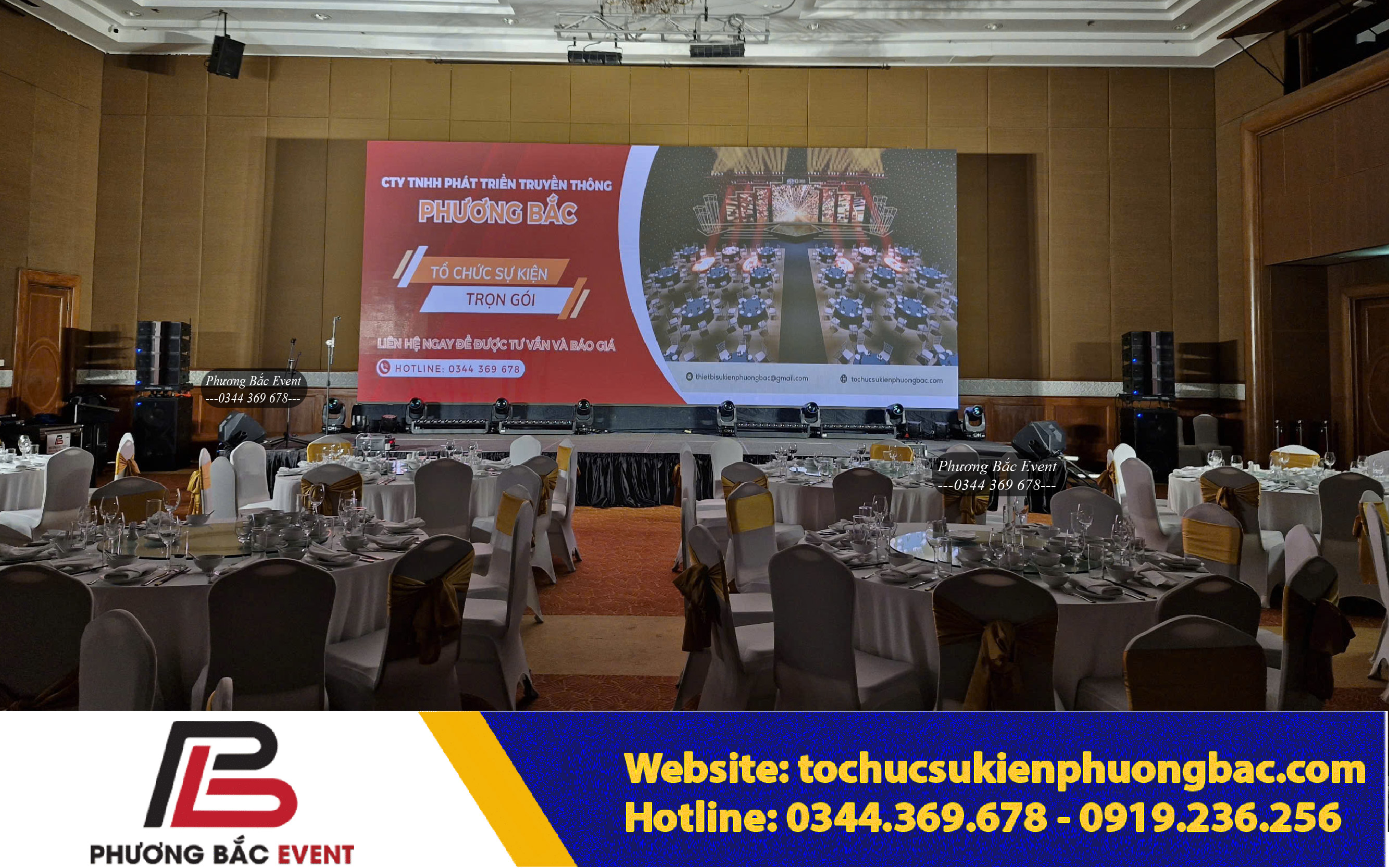 cho thuê âm thanh màn led sự kiện gala dinner tại khách sạn Selaton